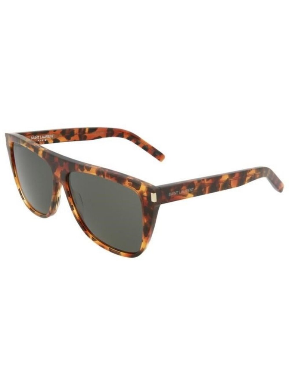 New Saint Laurent Unisex Square/Rectangle Havana Havana Grey Fashion Designer Ey